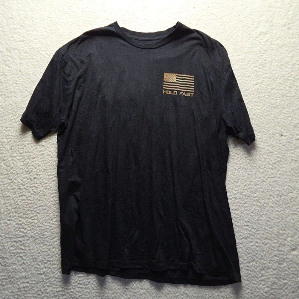 Hold Fast Shirt Mens 2XL Black Constitution Reread USA Graphic Tagless Tee